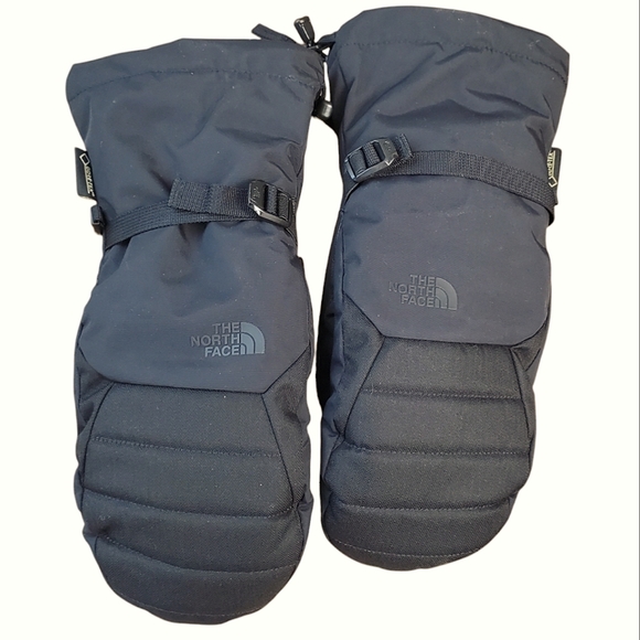 The North Face Mittens. Black gortex and leather. Unisex XL - Picture 1 of 10